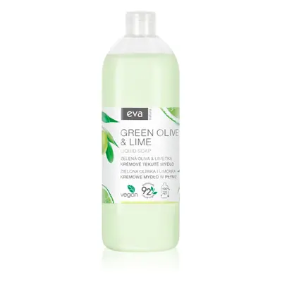 Eva Natura Green olive & Lime krémes folyékony szappan kézre utántöltő 1000 ml