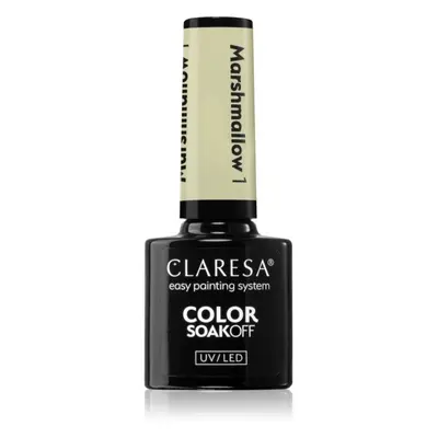 Claresa SoakOff UV/LED Color Marshmallow géles körömlakk árnyalat 1 5 g