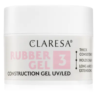 Claresa Rubber Gel Construction Gel UV/LED körömhosszabító gél lakk árnyalat 03 12 g