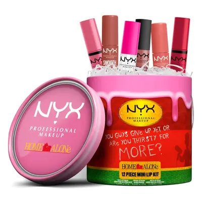 NYX Professional Makeup Home Alone 12 Piece Mini Lip Kit ajándékszett (az ajkakra)