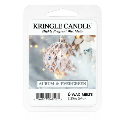 Kringle Candle Aurum & Evergreen illatos viasz aromalámpába 64 g