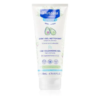 Mustela Bébé tisztító gél testre és hajra gyermekeknek 200 ml