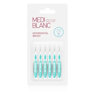 MEDIBLANC Interdental Pick-brush fogközi fogkefe 0,6 mm Blue 6 db