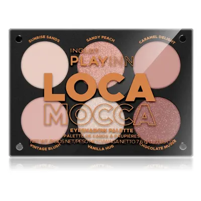 Inglot PlayInn Eyeshadow Palette szemhéjfesték paletta árnyalat LOCA MOCCA 7,4 g