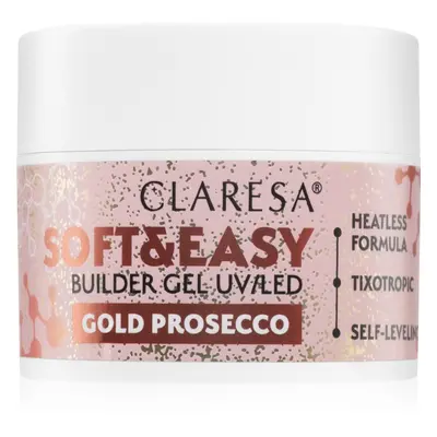 Claresa Soft&Easy Builder Gel alaplakk körmökre árnyalat Gold Prosecco 45 g