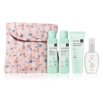 Suavinex Baby Care Essentials Set Pink utazási készlet gyermekeknek