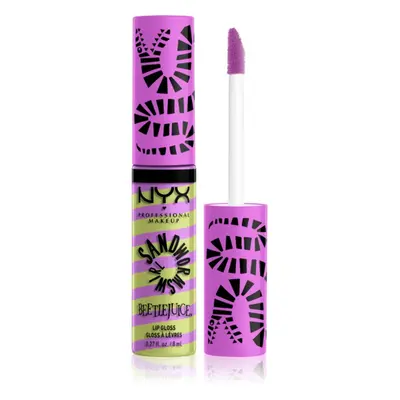 NYX Professional Makeup Beetlejuice Sandworm Swirl tündöklő ajakfény árnyalat 02 Purple 8 ml