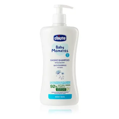 Chicco Baby Moments Bath Shampoo testsampon gyermekeknek születéstől kezdődően 0 m+ 500 ml