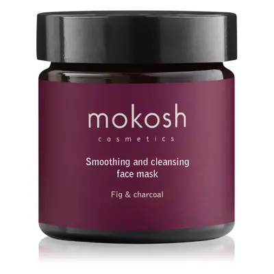 Mokosh Fig & Charcoal tisztító arcmaszk kisimító hatással 60 ml