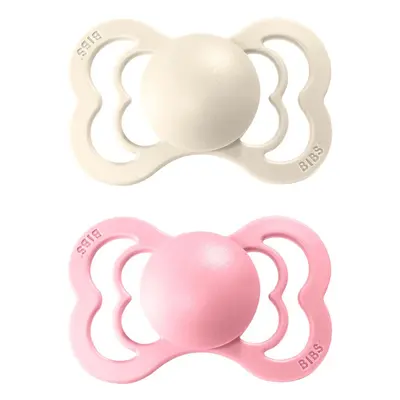 BIBS Supreme Natural Rubber Size 1: 0+ months cumi Ivory / Baby Pink 2 db