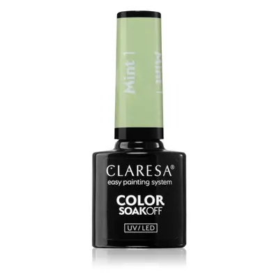 Claresa SoakOff UV/LED Color Mint géles körömlakk árnyalat 1 5 g