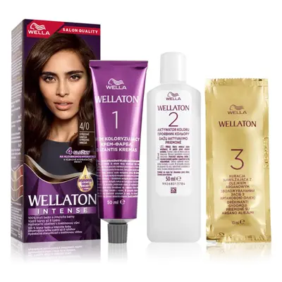 Wella Wellaton Intense tartós hajfesték Argán olajjal árnyalat 4/0 Medium Brown 1 db