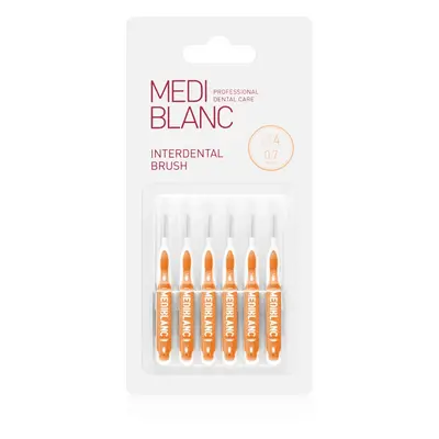 MEDIBLANC Interdental Pick-brush fogközi fogkefe 0,7 mm Yellow 6 db