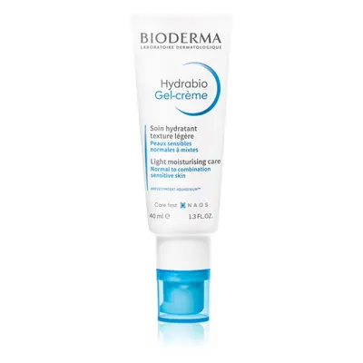 Bioderma Hydrabio Gel-Crème gyengéd és hidratáló géles krém normál víz normál és kombinált, érzé