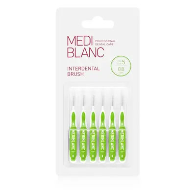 MEDIBLANC Interdental Pick-brush fogközi fogkefe 0,8 mm Green 6 db