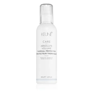 Keune Care Absolute Volume Thermal Protector hővédő spray hajsütővassal és hajvasalóval kezelt h