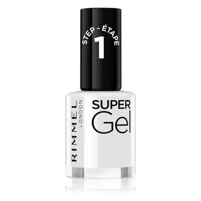 Rimmel Super Gel géles körömlakk UV/LED lámpa használata nélkül árnyalat 001 Basic B 12 ml