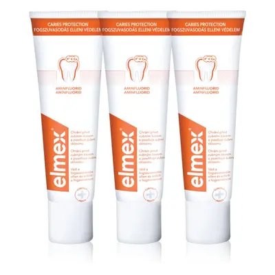 Elmex Caries Protection fogkrém fogszuvasodás ellen fluoriddal 3x75 ml