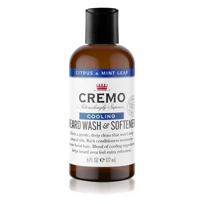 Cremo 2 in 1 Beard Wash & Softener szakáll sampon uraknak Citrus & Mint Leaf 177 ml