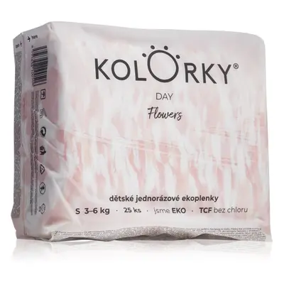 Kolorky Day Flowers eldobható ÖKO pelenkák S méret 3-6 Kg 25 db