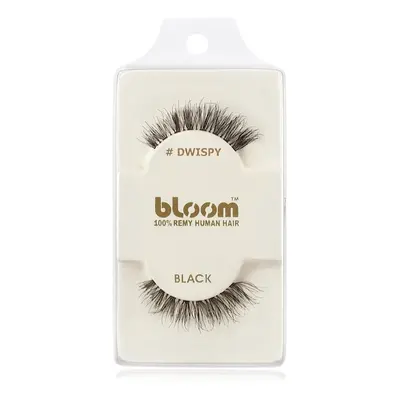 Bloom Natural ragasztható műszempilla természetes hajból (Dwispy, Black) 1 cm