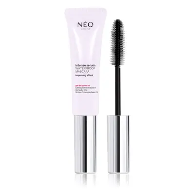 NEO MAKE UP Intense Serum Waterproof Mascara vízálló szempillaspirál a dús és szétválasztott pil