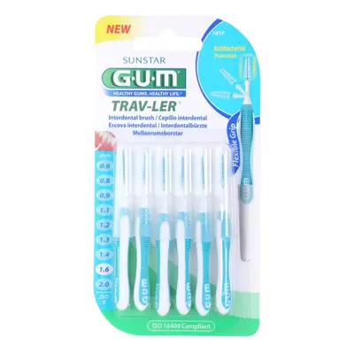 G.U.M Trav-Ler Interdental fogköztisztító kefék 1,6 mm 6 db