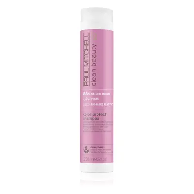 Paul Mitchell Clean Beauty Color Protect Shampoo lila sampon szőkített, melírozott, hideg szőke 