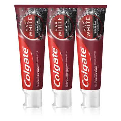 Colgate Max White Charcoal fehérítő fogkrém 3 x 75 ml