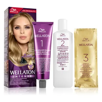 Wella Wellaton Intense tartós hajfesték Argán olajjal árnyalat 8/1 Light Ash Blonde 1 db