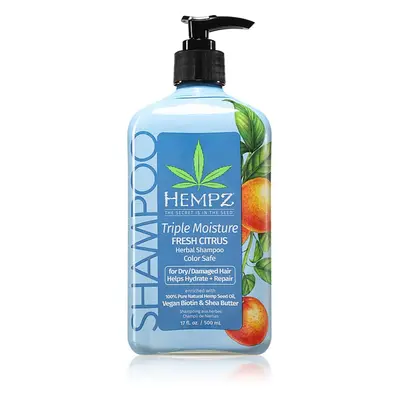 HEMPZ Triple Moisture hidratáló sampon hajra 500 ml