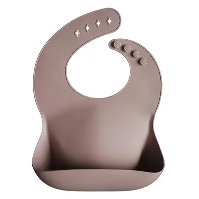 Mushie Silicone Baby Bib előke Warm Taupe 1 db