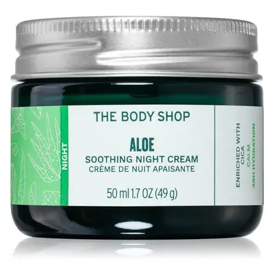 The Body Shop Aloe Soothing Night Cream nyugtató éjszakai krém az érzékeny arcbőrre 50 ml