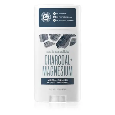 Schmidt's Charcoal + Magnesium izzadásgátló deo stift minden bőrtípusra 75 g