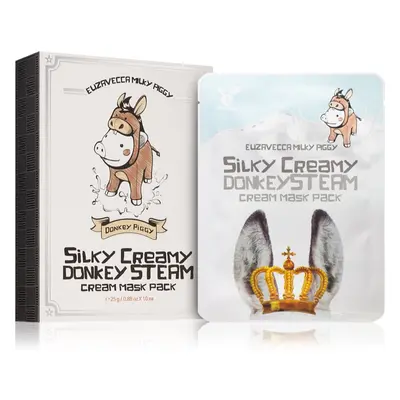 Elizavecca Milky Piggy Silky Creamy Donkey Steam Mask fátyolmaszk szett a táplálásért és hidratá