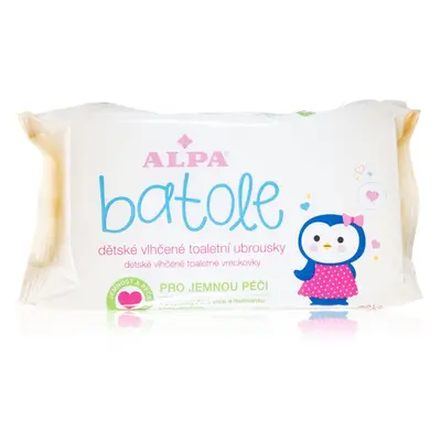 Alpa Toddler Wet wipes finom nedves törlőkendők gyermekeknek az érzékeny bőrre 72 db