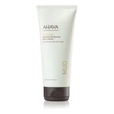 AHAVA Dead Sea Mud tápláló testápoló krém száraz és érzékeny bőrre 200 ml