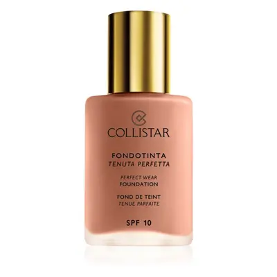 Collistar Perfect Wear Foundation vízálló folyékony make-up SPF 10 árnyalat 4 Biscuit 30 ml