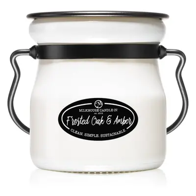 Milkhouse Candle Co. Creamery Frosted Oak & Amber illatgyertya Cream Jar 142 g