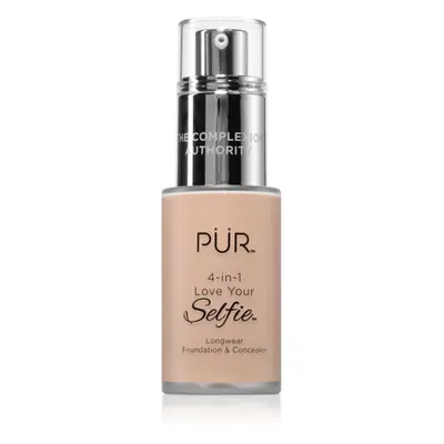 PÜR Cosmetics 4-in-1 Love Your Selfie alapozó és korrektor 2 az 1-ben árnyalat MN1 30 ml