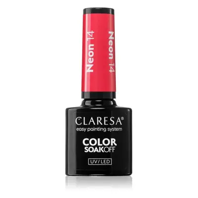 Claresa SoakOff UV/LED Color Neon géles körömlakk árnyalat NEON 14 5 g