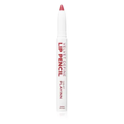 Inglot PlayInn Velvet Define Lip Pencil intenzív szájkontúrceruza árnyalat MUTED BERRY 66 1,6 g