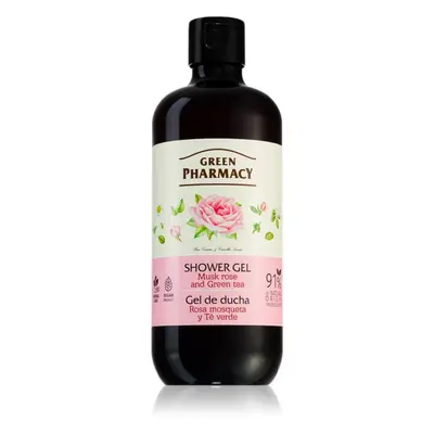 Green Pharmacy Rose & Green Tea Shower Gel gyengéd tusfürdő gél 500 ml