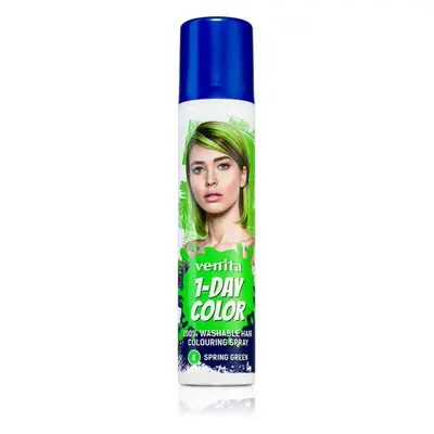 Venita 1-Day Color színező spray hajra árnyalat No. 3 - Spring Green 50 ml