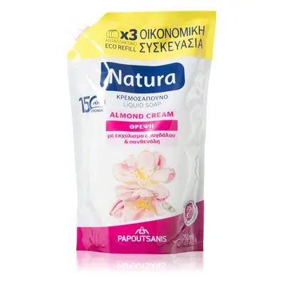 PAPOUTSANIS Natura Almond Cream folyékony szappan utántöltő 750 ml