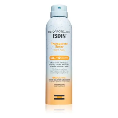 ISDIN Transparent Spray Wet Skin napozó spray SPF 50 250 ml