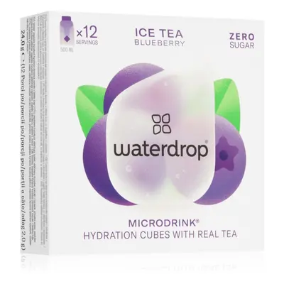 Waterdrop Microdrink Ice Tea ital C- és B3-vitaminnal íz Blueberry 12 db