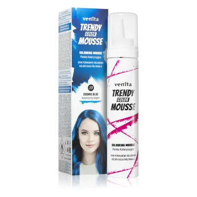 Venita Trendy Color Mousse színező hab ammónia nélkül árnyalat No. 39 - Cosmic Blue 75 ml