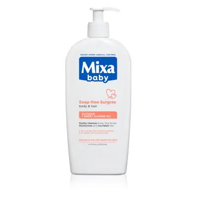 MIXA Baby tusfürdő gél és sampon 2 in 1 gyermekeknek 400 ml