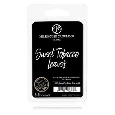 Milkhouse Candle Co. Creamery Sweet Tobacco Leaves illatos viasz aromalámpába 155 g